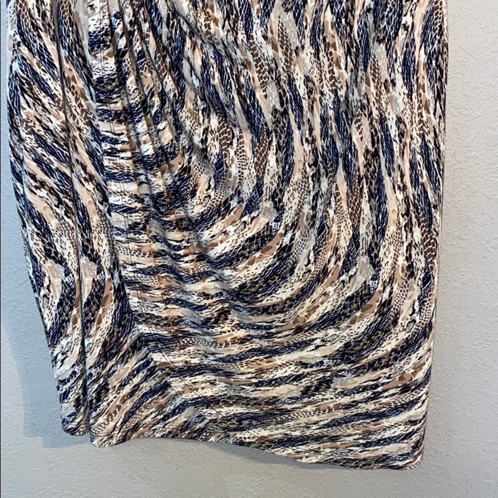 Brown Black Dressbarn Size 20 Midi Dress - Picture 3 of 5